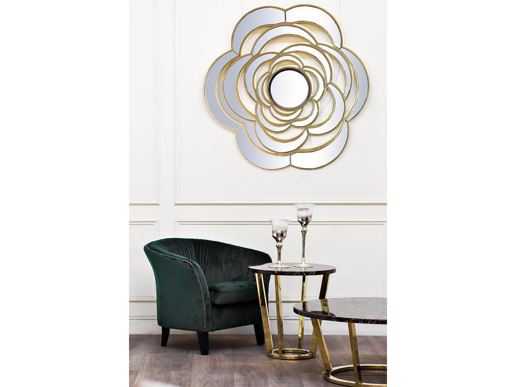 Garda Décor: стол журнальный(коричневый, золото)