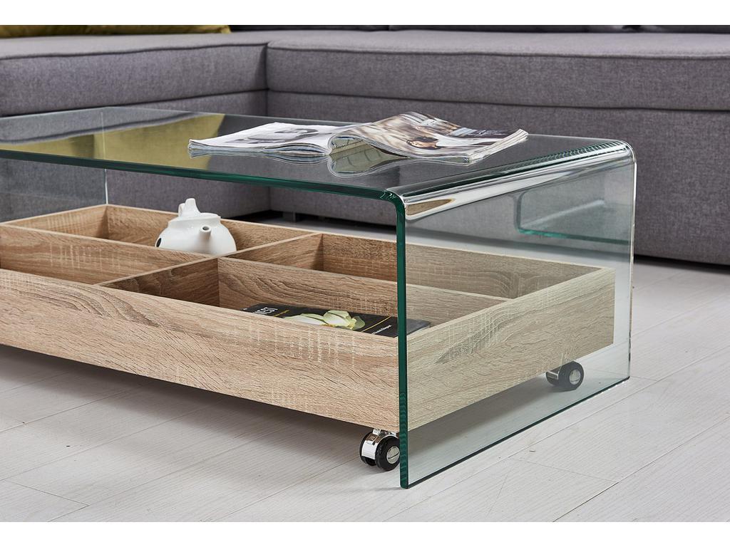 Euro Style Furniture: стол журнальный(прозрачное стекло)