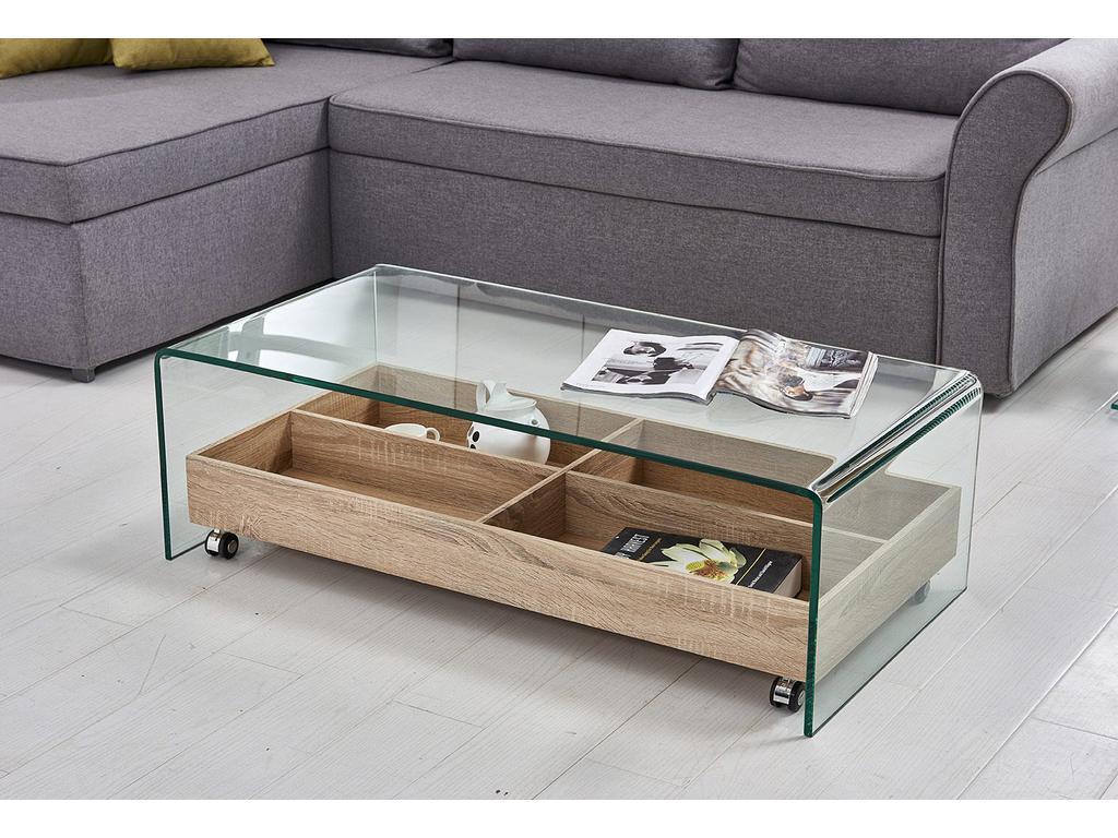 Euro Style Furniture: стол журнальный(прозрачное стекло)