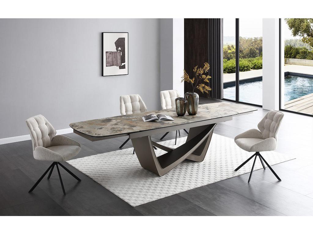 Euro Style Furniture: стол обеденный(бежевый, серый)