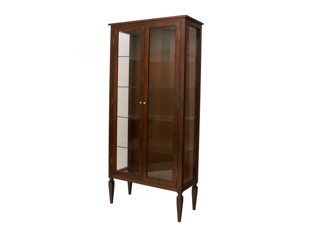 Ferro: витрина 2 дверная(орех)