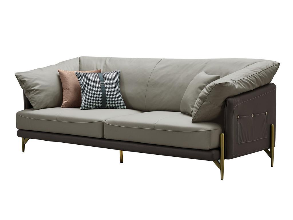 Euro Style Furniture: диван 3 местный(серый)