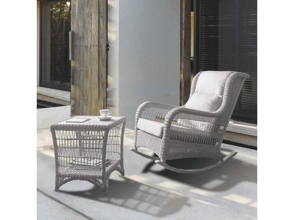 Skylinedesign: кресло-качалка(молочно серый)