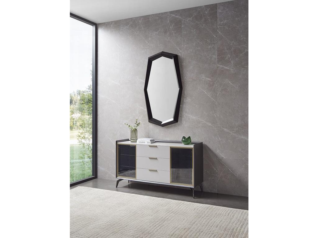 Euro Style Furniture: зеркало настенное(черный)