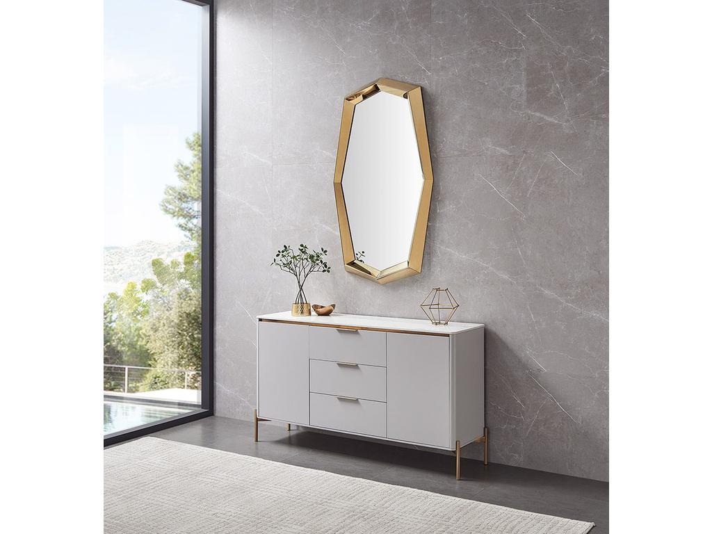 Euro Style Furniture: зеркало настенное(золото)