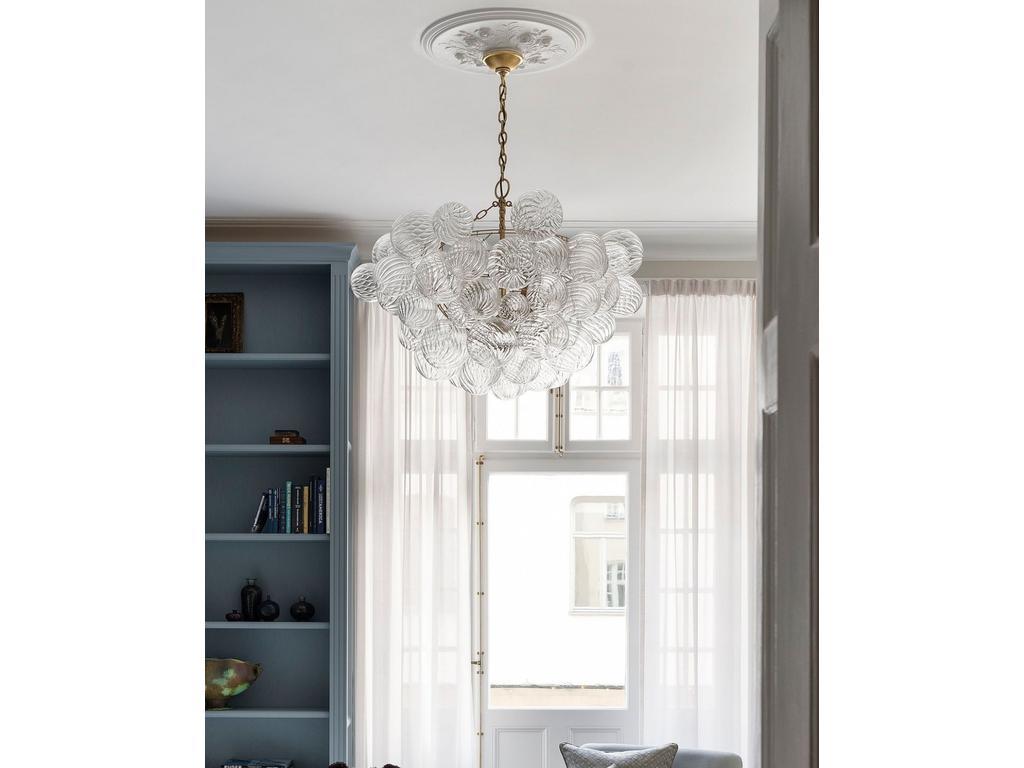 HermitageHome: люстра подвесная(прозрачный, золото)