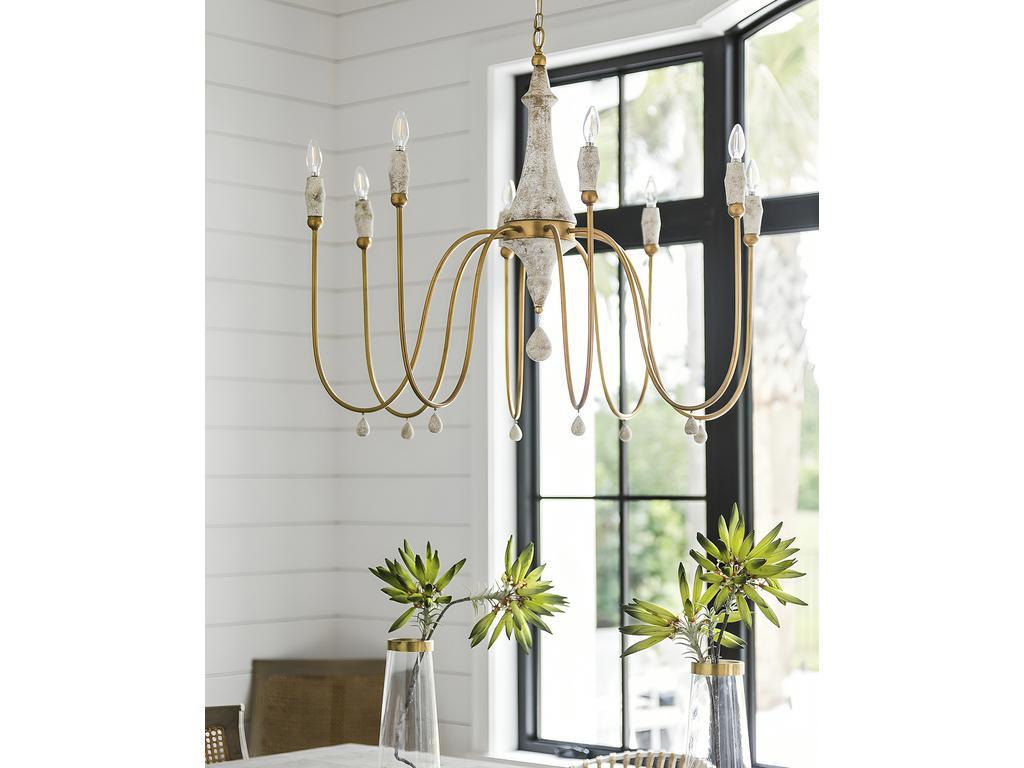 HermitageHome: люстра подвесная(белый, золото)