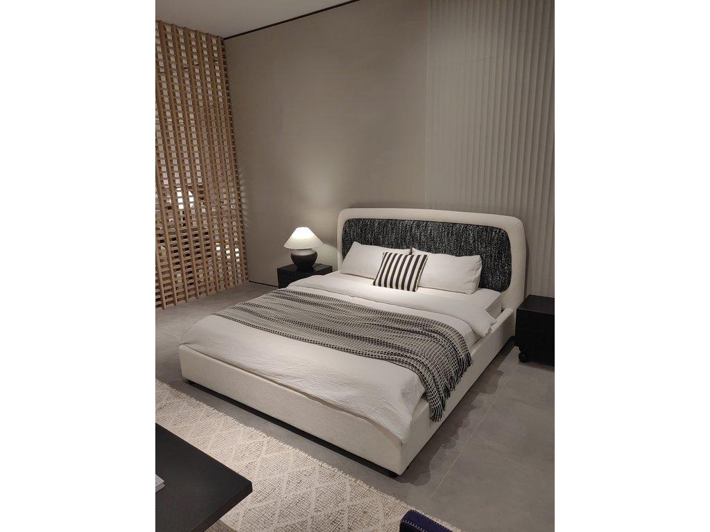 STG: кровать двуспальная(белый, серый)