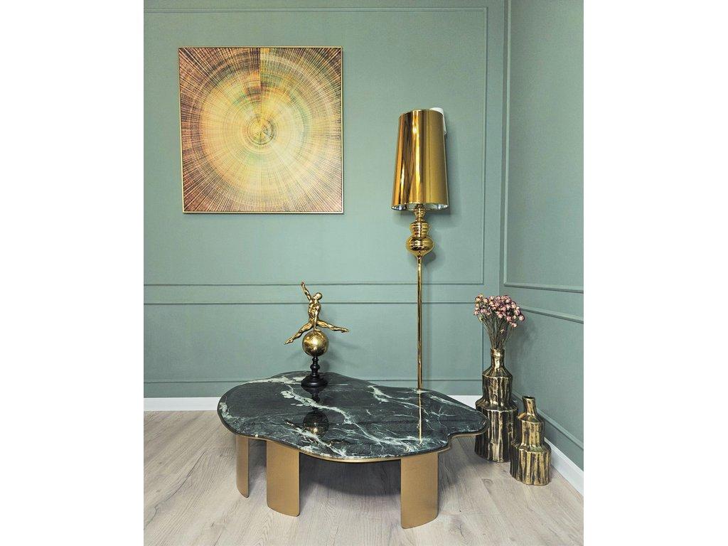 STG: стол кофейный(черный, золото)