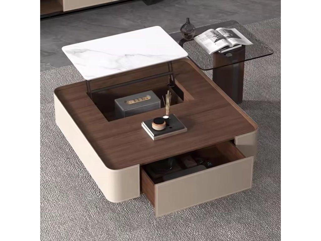 STG: стол журнальный(орех, бежевый)