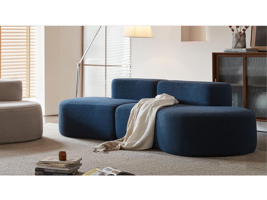 STG: диван 3-х местный(синий)