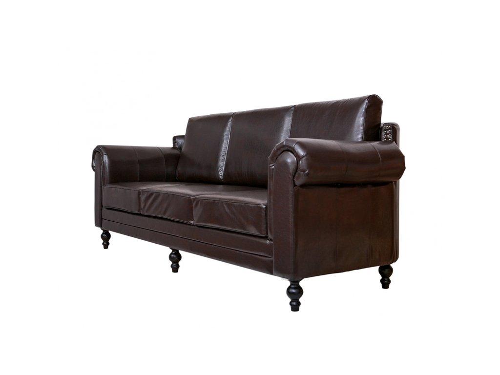 Interior: диван 3 местный(коричневый)
