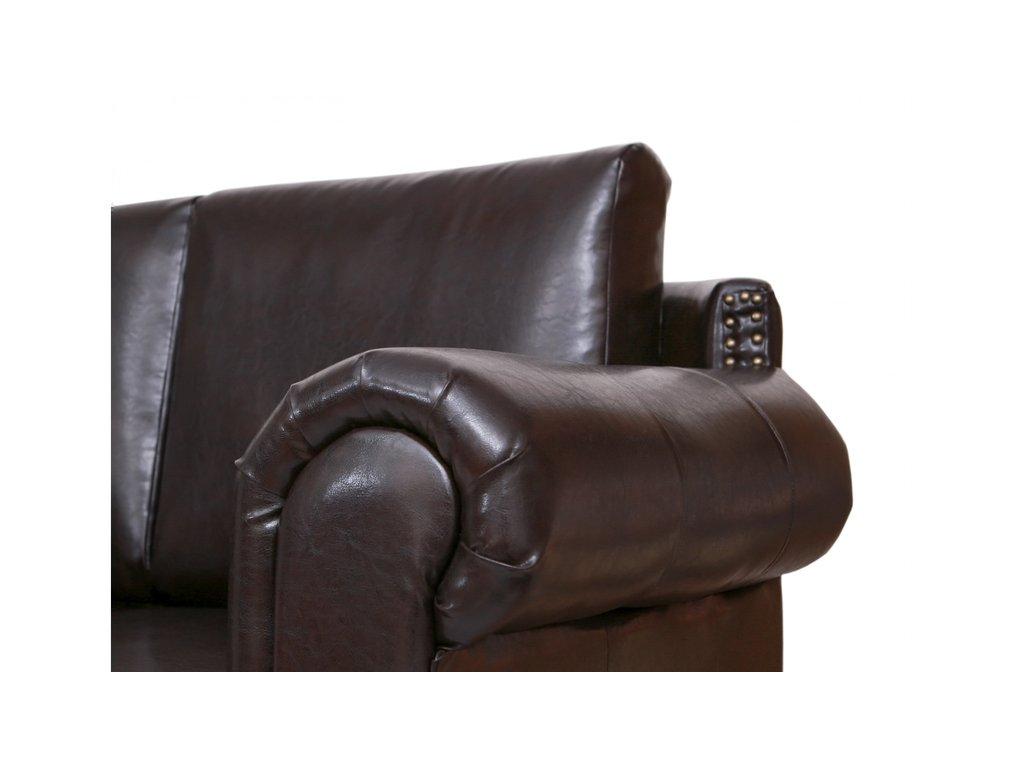 Interior: диван 3 местный(коричневый)