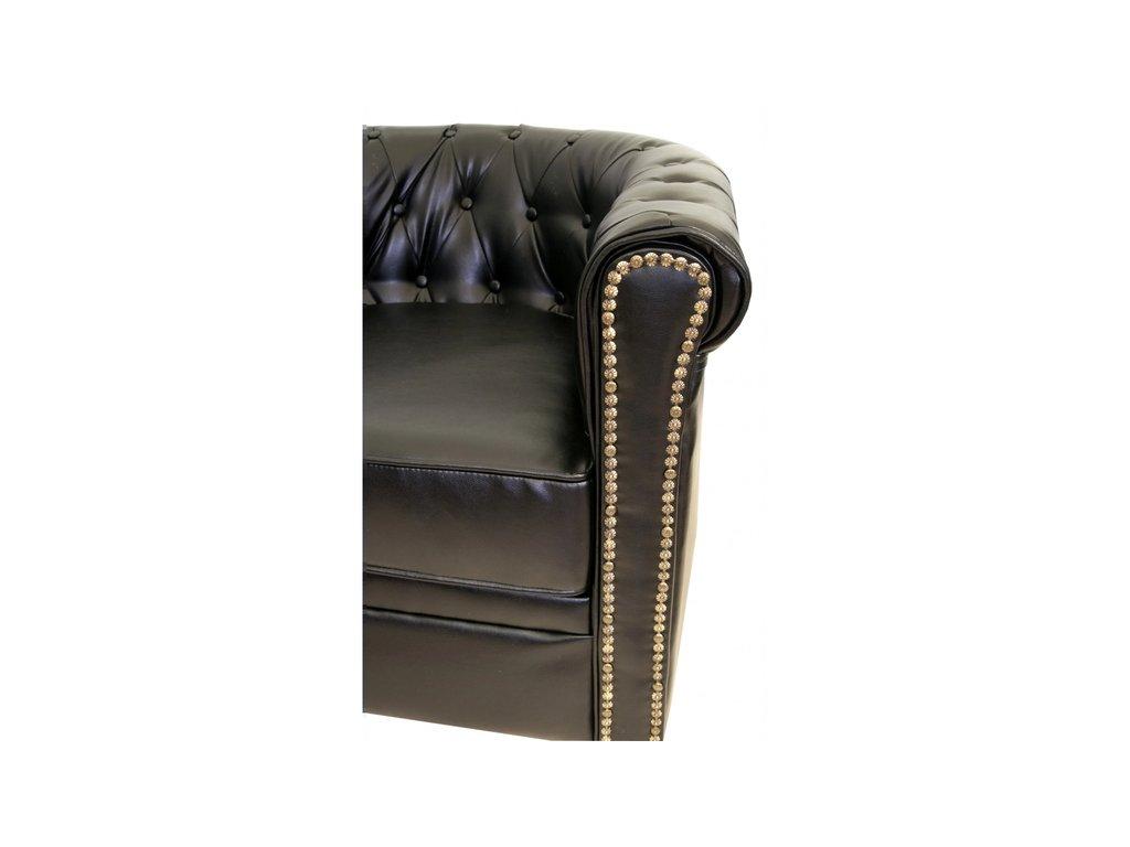 Interior: диван 3 местный(черный)