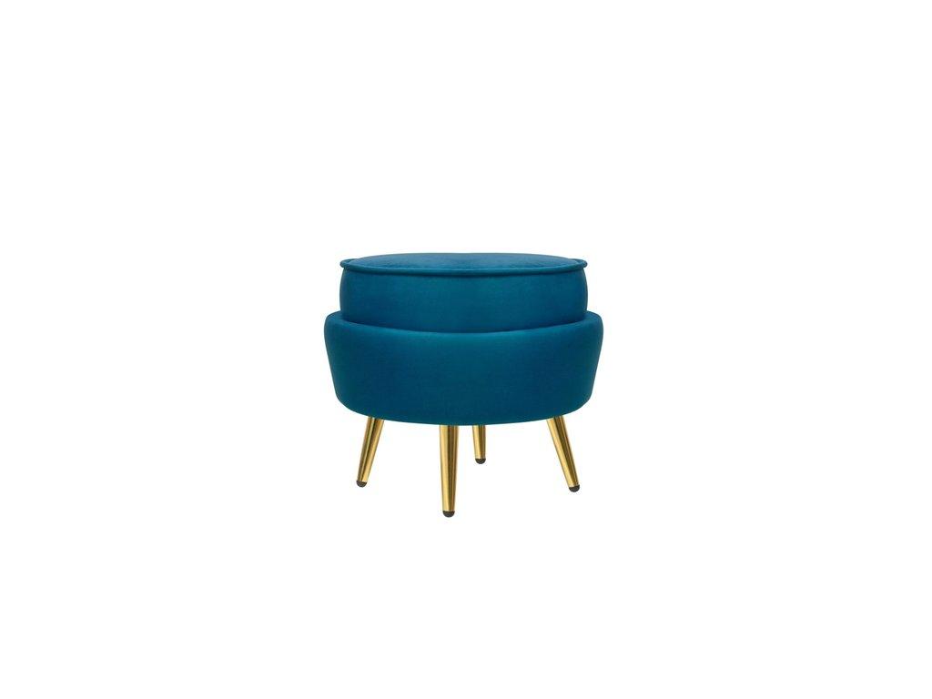 Interior: пуф(синий)