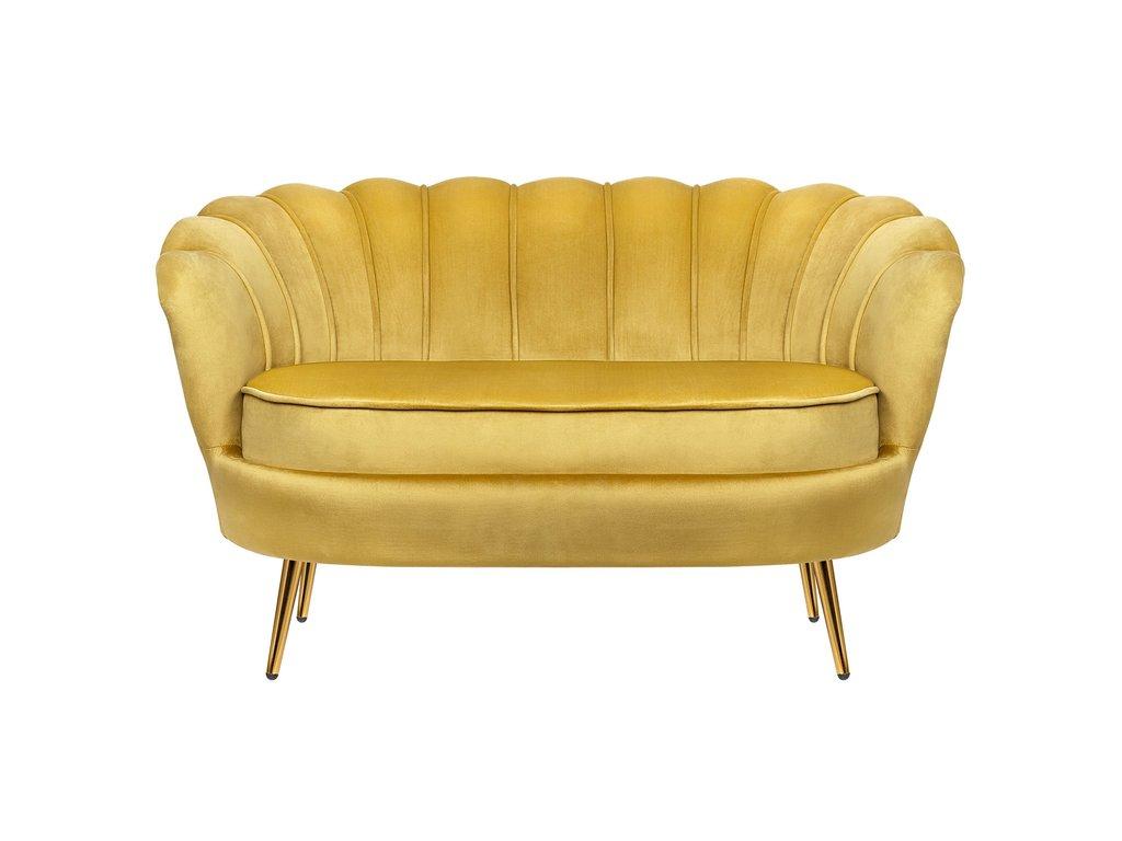 Interior: диван 2 местный(желтый)