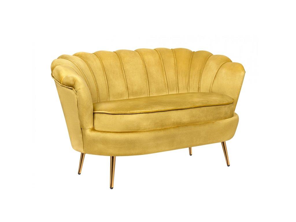 Interior: диван 2 местный(желтый)