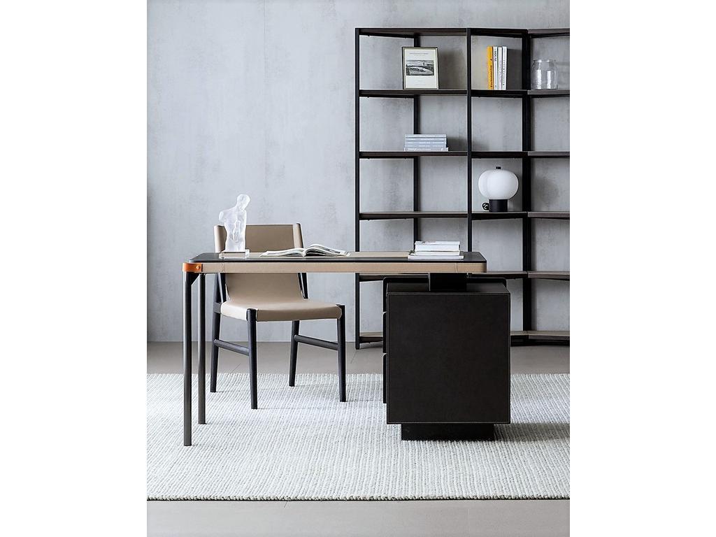 STG: стол письменный(коричневый/бежевый)