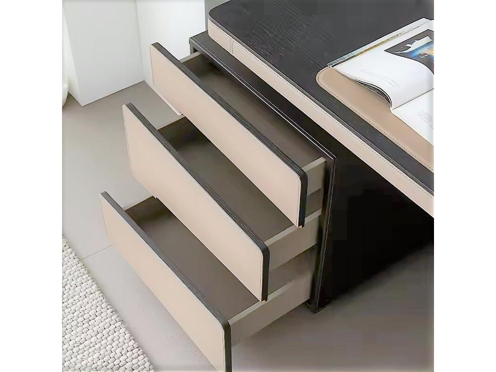 STG: стол письменный(коричневый/бежевый)