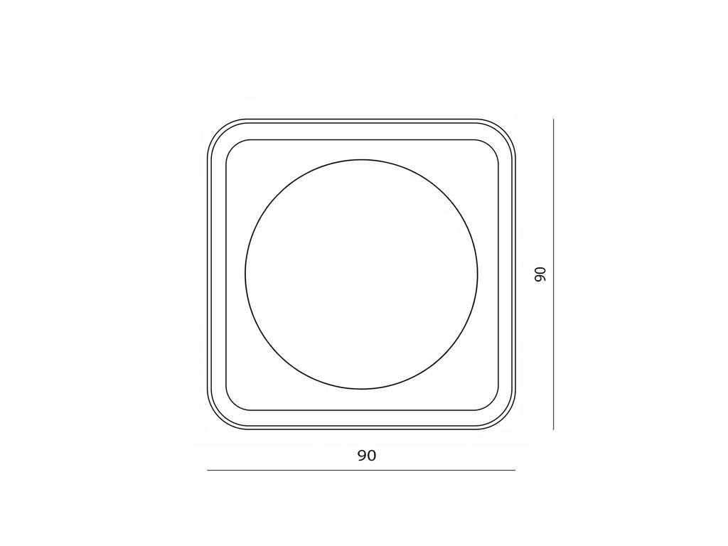 HermitageHome: зеркало настенное(черный)