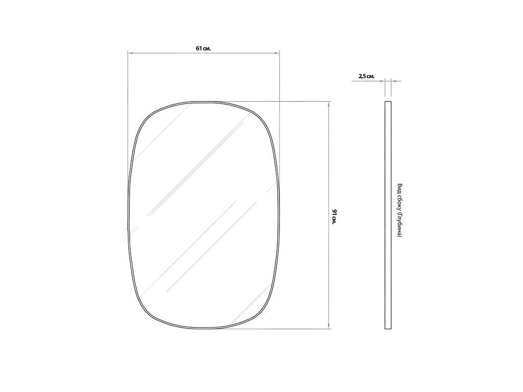HermitageHome: зеркало настенное(серебро)