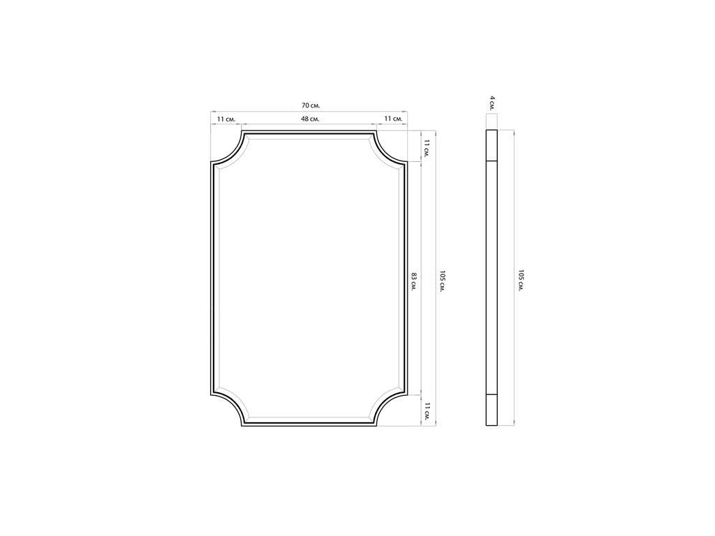 HermitageHome: зеркало настенное(золото)