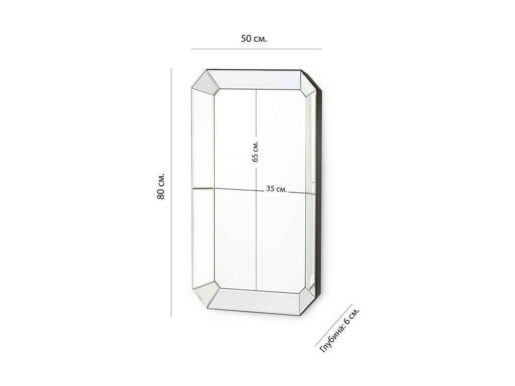 HermitageHome: зеркало настенное(черный)