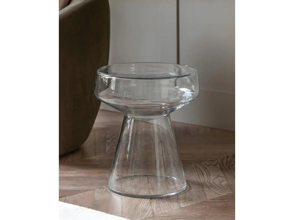 HermitageHome: столик приставной(прозрачное стекло)