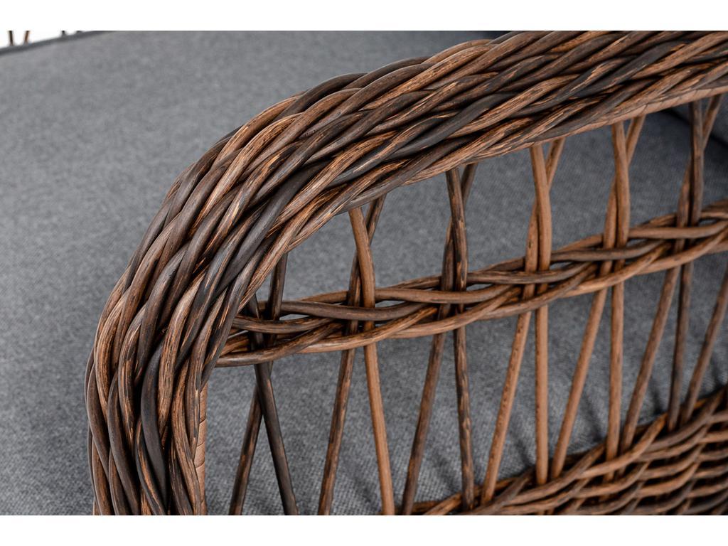 4SIS: кресло садовое(коричневый)