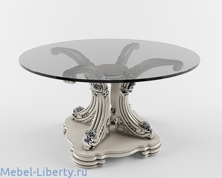 Carpenter-M: стол обеденный(белый, золото)