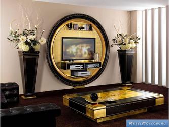 Vismara Desing: мебель для домашнего кинотеатра(золотая фольга)