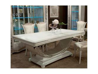 Arredo Classic: стол обеденный(белый, серебро)