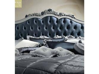 Stella Del Mobile: кровать двуспальная(Grigio perla  Bordo blu)
