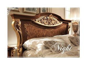 Arredo Classic: кровать двуспальная(орех, золото)