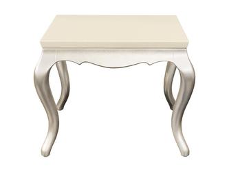 Fratelli Barri: стол журнальный(серебро, кремовый лак)