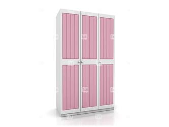 Tomyniki: шкаф 3-х дверный(белый, розовый, голубой)