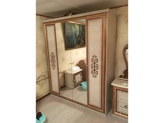 Dia: шкаф 4-х дверный(крем, золото)