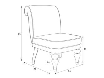 Latelier Du Meuble: кресло(бежевый, белый)