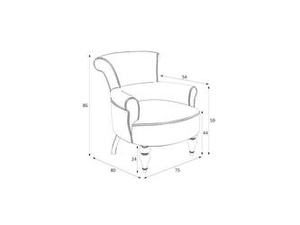 Latelier Du Meuble: кресло(серый арнамент, черный)
