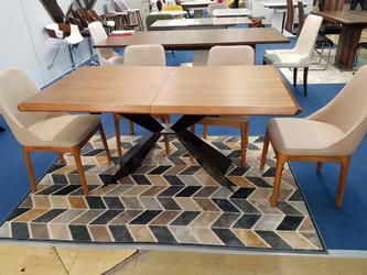 Euro Style Furniture: стол обеденный на 8 человек(орех, черный)