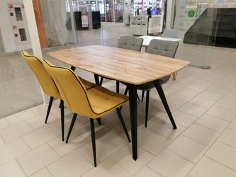 Euro Style Furniture: стол обеденный(светлое дерево, черный)