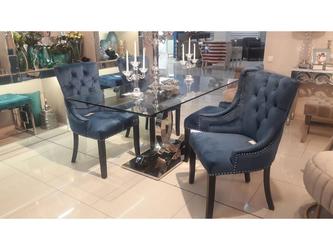 Euro Style Furniture: стол обеденный(хром, стекло)