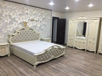 Dia: кровать двуспальная(крем, золото)