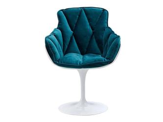 Euro Style Furniture: кресло вращающееся(белый, бирюзовый)