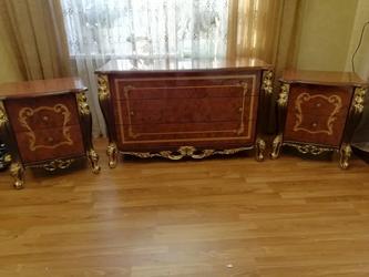 Dia: тумба прикроватная(орех, золото)