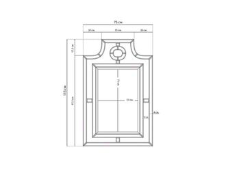 HermitageHome: зеркало навесное(зеркальный)