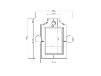 HermitageHome: зеркало навесное(серебро)