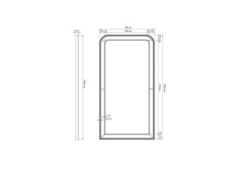 HermitageHome: зеркало напольное(серебро)