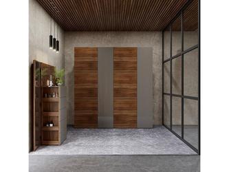 Mod Interiors: шкаф 4 дверный(орех, серый)