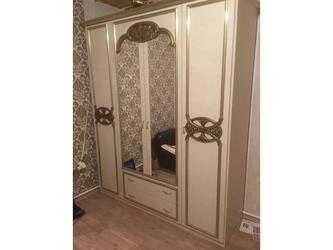 Dia: шкаф 4-х дверный(беж, золото матовое)